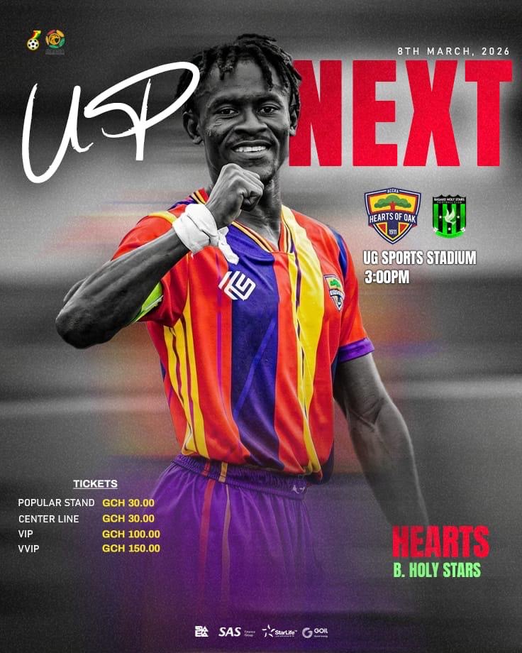 Accra Hearts of Oak vs B Holy Stars